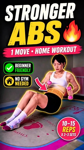 This Core Move for Stronger Abs & a Tighter Waist 🔥 | Home Workout.part.29 #Shorts
