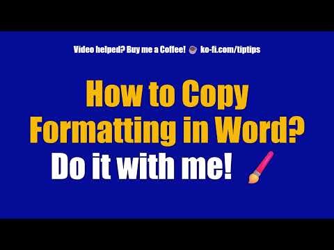 How to Copy Formatting in Word? Do it with me! 🖌️