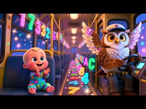Learning in the School Bus | Nursery Rhyme Song for Kids