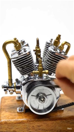 Mini V8 Engine Start 😱🔥 Smallest Powerful Engine Ever #shorts #india #ai #agriculture