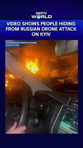 Russia-Ukraine War: Terrifying Video Shows People Hiding From Russian Drone Attack On Kyiv