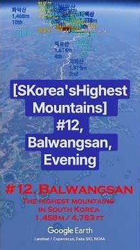 [SKorea'sHighestMountains] #12, Balwangsan, Evening #TheHighestMountainsInSKorea