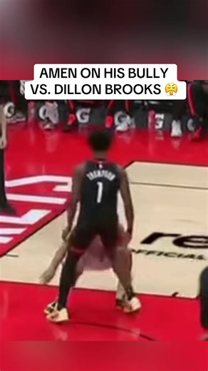 #AmenThompson ran #DillonBrooks over 😯 #rockets #suns #nba | amen thompson
