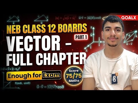 Vector - Part 1 | Scalar (Dot) Product | Class 12 Mathematics (NEB) | Board Preparation