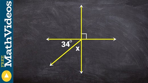 Solve for the missing variable using vertical and complementary angels ex
