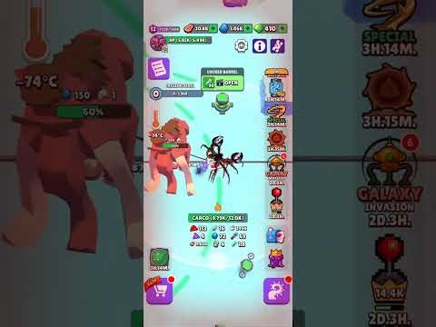 Mammal Caught Without it's Health and Damage Reduction😂 Alien Invasion RPG Idle Space 🛸