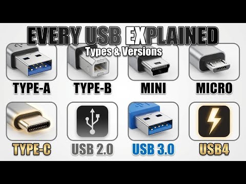 USB Types FINALLY Make Sense | Type-A, Type-B, USB-C, and USB4