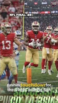 49ers Beat Seahawks 32–29 in a THRILLING NFL Finish! 🏈🔥 #NFL #49ers