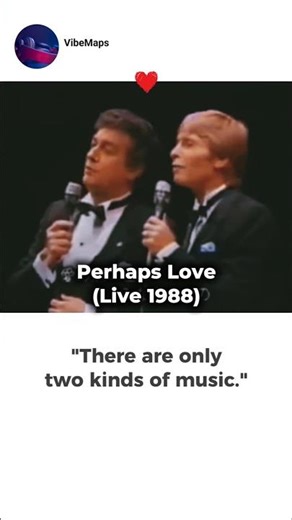 "The Beginning of Crossover Music #PerhapsLove #JohnDenver #PlacidoDomingo"