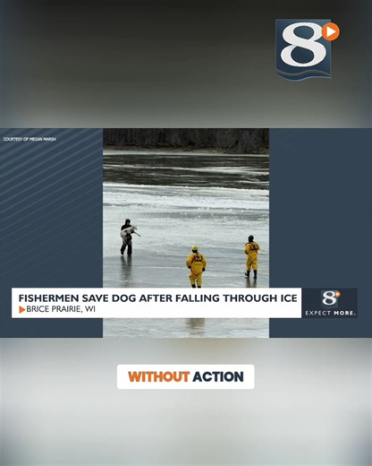 ICYMI: Two local fishermen are being hailed as heroes after they pulled a dog from the icy waters of the Black River on Thursday. News 8's Seth Padilla has the latest on Thor's status after the ordeal. | News 8 Now / News 8000