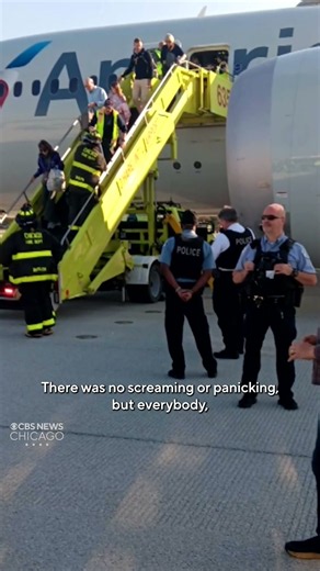 American Airlines plane blows tire on landing at Chicago O'Hare