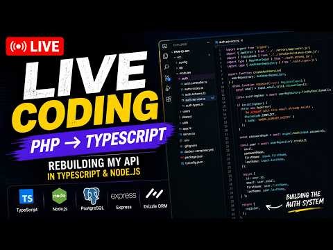 Rebuilding My API in TypeScript & Node.js | Live Coding