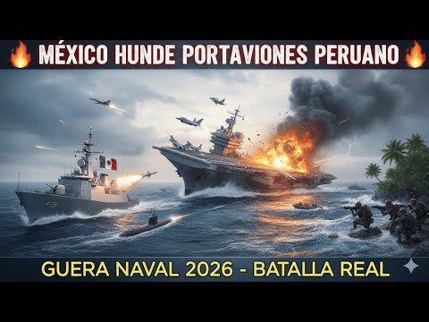 🔥 MÉXICO HUNDE PORTAVIONES PERUANO | Guerra Naval del Pacífico 2026 - Batalla Real