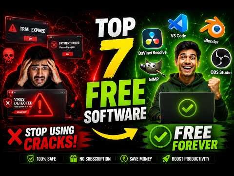 Top 7 FREE Software Every PC User Must Install in 2026 🔥 No Crack, No Subscription