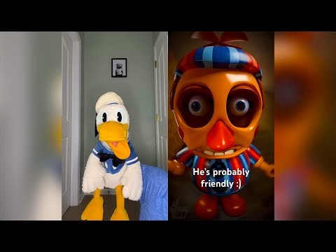 Donald Ducc REACTS To FIVE NIGHTS AT FREDDY'S MOVIE TikToks! 6 (VERY SCARY CHALLENGE)