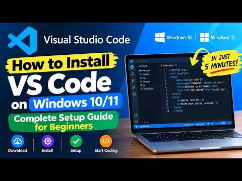 How to Install VS Code on Windows 10/11 | Complete Setup Guide for Beginners