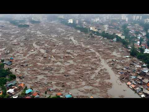 Evacuation! Historic flooding sweeps away homes and inundates entire cities in China