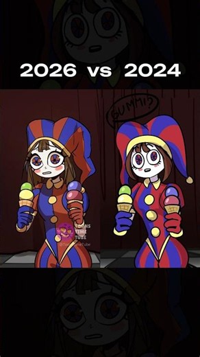 Old vs new version | Jax and Pomni 🎪 #tadc #theamazingdigitalcircus