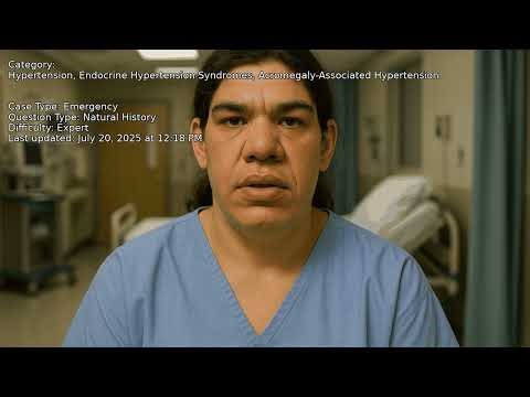Acromegaly-Associated Hypertension, Endocrine Hypertension Syndromes, Hypertension - Full Vignette w