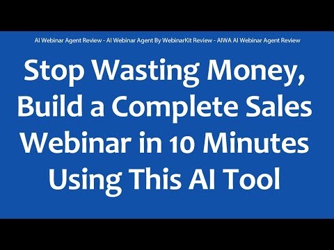 AI Webinar Agent Review - AI Webinar Agent By WebinarKit Review - AIWA AI Webinar Agent Review