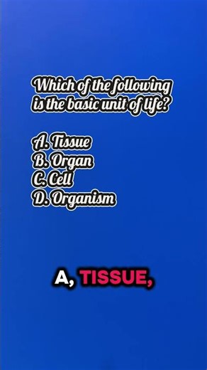 The basic unit of life #science