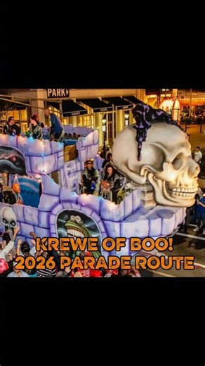 Krewe of BOO! 2026 Parade Route 🎃 | New Orleans Halloween