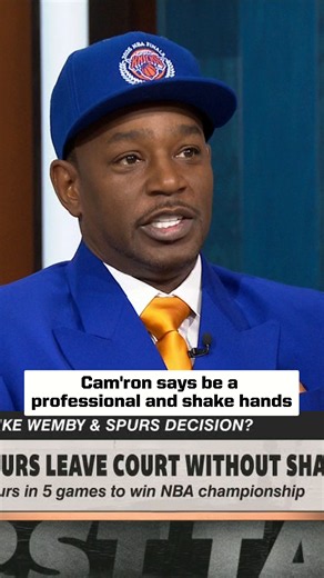 Cam'ron Reacts to Wembanyama Not Shaking Hands After Game 5