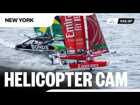 DRAMATIC Final! 🚁 Helicopter Cam in Full | 2026 Mubadala New York Sail Grand Prix