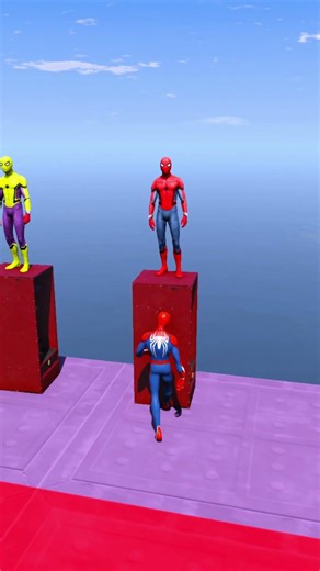 SpiderMan vs Giant Alien in GTA 5 👽🔥 Venom vs Hulk Battle