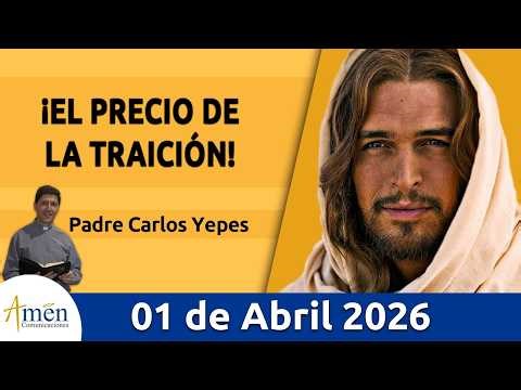 Evangelio De Hoy, Miercoles Santo 01 Abril 2026 #PadreCarlosYepes l Mateo 26, 14-25. #Evangelio
