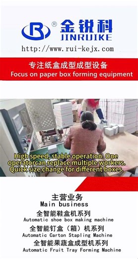 RUKE Automatic Box Nailing & Closing Line for Fastener Packaging