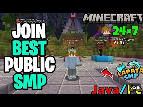 The Best Minecraft Public Survival Smp Server ⚡ | Java + Bedrock 1.21 | 24/7 Online | Free To Join 😍