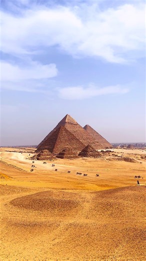 The Great Pyramids of Giza in Egypt is the only remaining standing among the 7 Wonders of the Ancient World. It is truly magnificent to visit and see this masterpiece in reality. #egypt #pyramids #pyramidsofgiza #greatpyramids #greatpyramidsofgiza