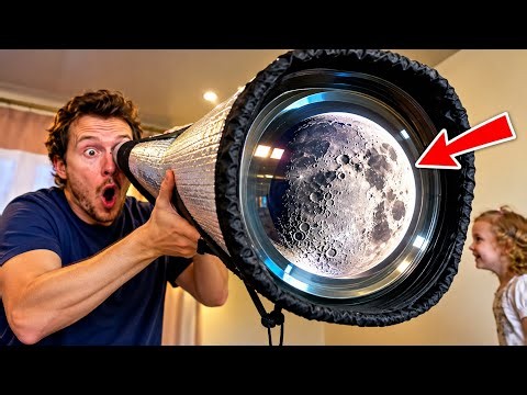 I Built a MONSTER Telescope Using a Fresnel Lens — Spying on My Neighbors! 👀