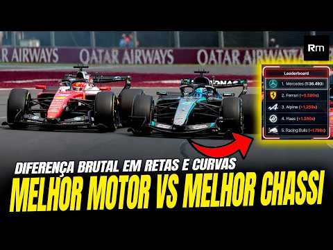 MERCEDES TEM MELHOR MOTOR E FERRARI O MELHOR CHASSI? DIFERENÇA EM RETAS E CURVAS É BRUTAL #f1