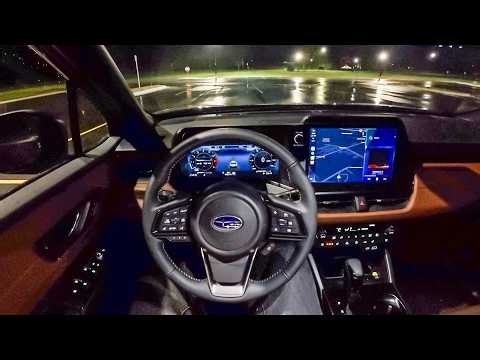 2026 Subaru Outback Touring XT - POV Night Drive (Binaural Audio)
