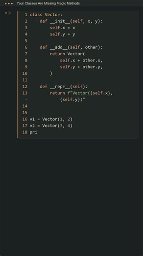 Dunder Methods Make Your Python Classes ACTUALLY Useful | #python #dunder #oop #classes