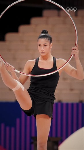 Sofia Raffaeli making it look effortless during podium training! #RhythmicGymnastics #RoadtoLA28