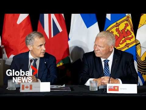 Carney, Ford set to announce support for workers amid trade war, layoffs | LIVE