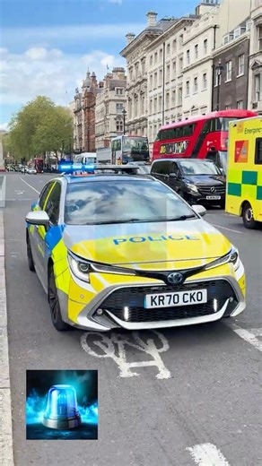 Police Car Responding in Westminster, Central London!