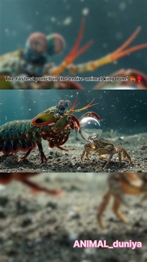 The fastest punch in the entire animal kingdom! 🦐🥊 #wildlife #wildlifeentertainment