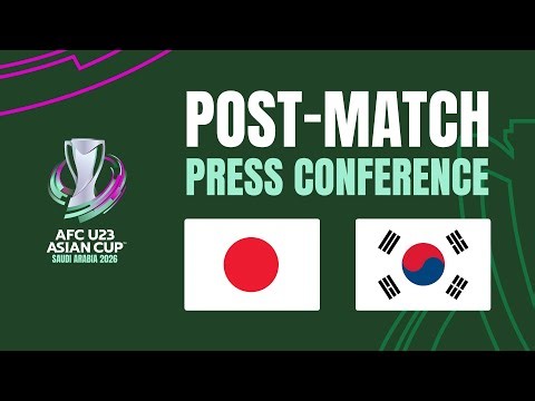 Post-Match Press Conference | Japan vs Korea Republic 🎙️ | AFC U23 Asian Cup™ 2026 – Semi-Finals