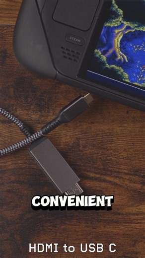 Simple Steam Deck to TV cable HDMI to USBC #steamdeck #gaming | steamdeck