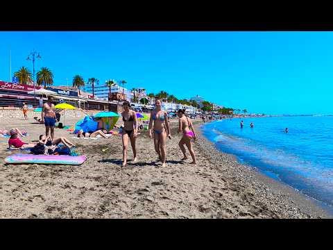 Benalmadena Spain 4K Beach Walk | Along the Entire Beach – Costa del Sol May 2026