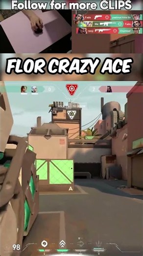 Florescent with the insane VALORANT ace! #streamladder #valorant #valorantclips #gaming #valoranthig