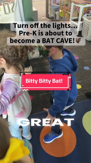 Bitty Bitty Bat Halloween Movement Activity for Pre-K
