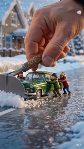 🚑 People Push a Car to Save a Life! ❤️ | Emergency Rescue Animation | AI Mini Story