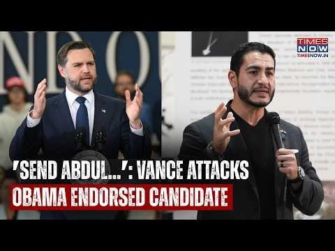 JD Vance Blasts Abdul El-Sayed: Trump V-P Accuses Obama Endorsed Candidate Of Racism| US Senate Race