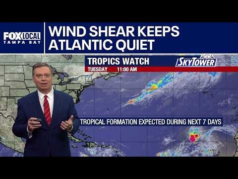 Wind shear keeps Atlantic quiet