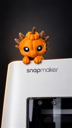 Meet the new Pumpkin Dragon Monitor Buddy 🎃🐉 #3dprinting #dragon #autumn
